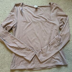 Nude Long Sleeve Compression Top